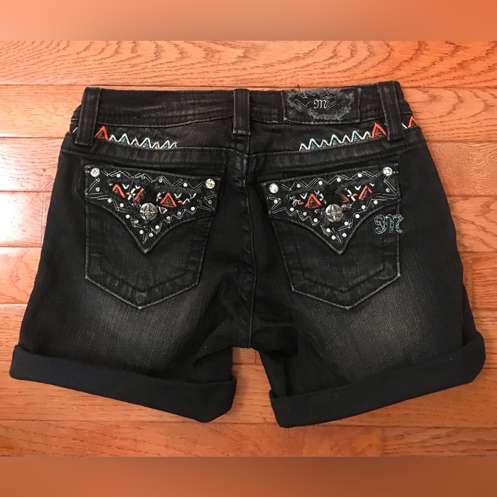 Miss Me black shorts girls 14